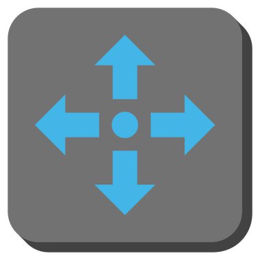 Oklar yuvarlatılmış kare vektör simgesini genişletin