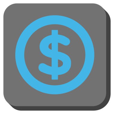 Finans yuvarlatılmış kare vektör simgesi