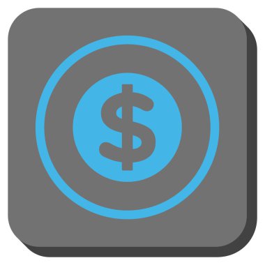 Finans yuvarlatılmış kare vektör simgesi