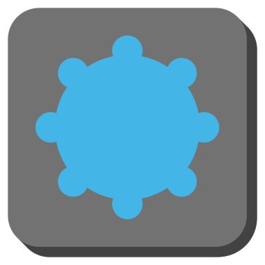 Dişli yuvarlak kare vektör simgesi