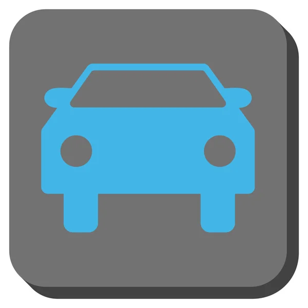 Vector cuadrado redondeado coche icono — Vector de stock