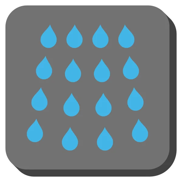 Gotas redondeadas cuadrado Vector icono — Archivo Imágenes Vectoriales