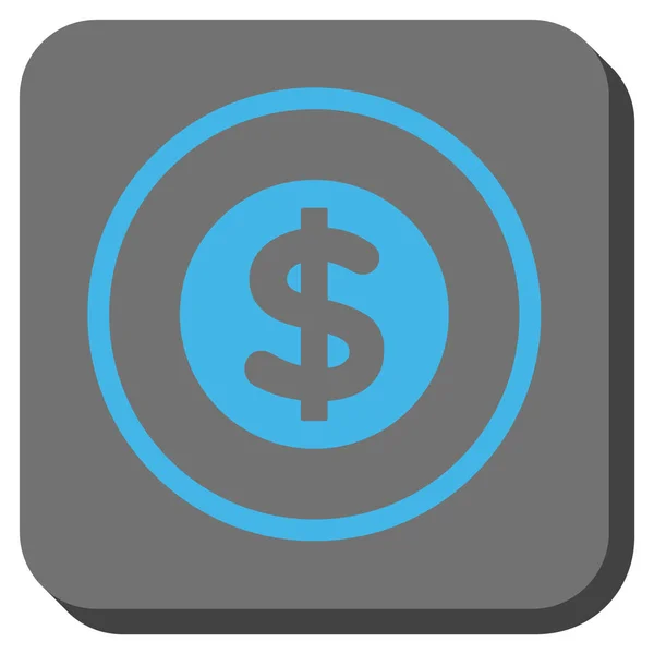 Finance Rounded Square Vector Icon — Stock Vector