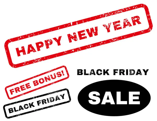 mutlu yeni yıl lastik damgası