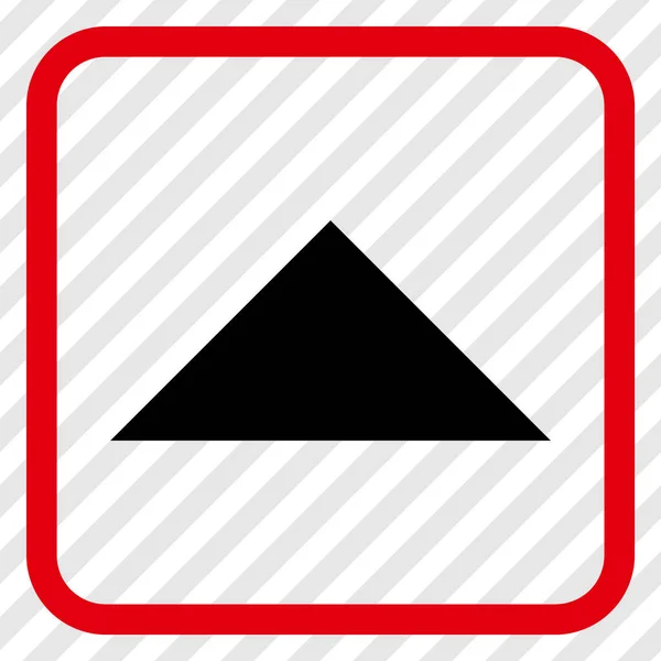 Icono del vector de punta de flecha hacia arriba en un marco — Archivo Imágenes Vectoriales