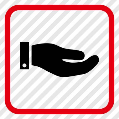 El vektör simgesi bir çerçeve içinde