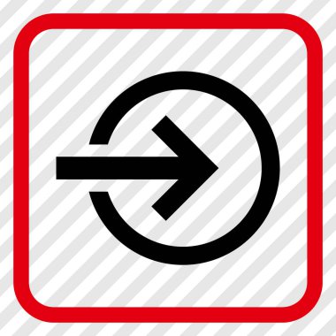 Alma vektör simgesi bir çerçeve içinde