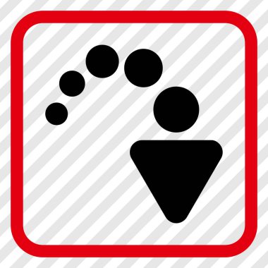 Vektör simgesi bir çerçeve içinde Yinele