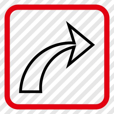 Vektör simgesi bir çerçeve içinde Yinele