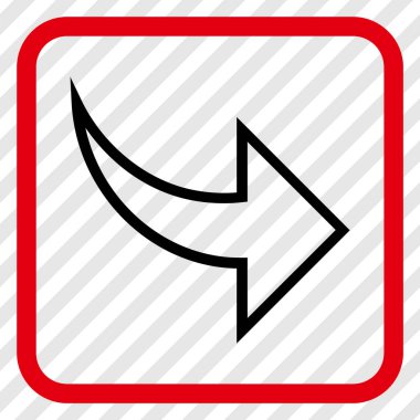 Vektör simgesi bir çerçeve içinde Yinele