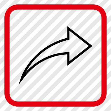 Vektör simgesi bir çerçeve içinde Yinele