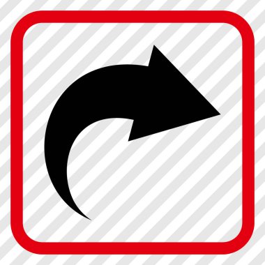 Vektör simgesi bir çerçeve içinde Yinele