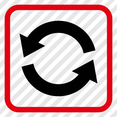 Vektör simgesi bir çerçeve içinde yenileme