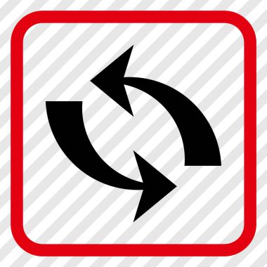 Vektör simgesi bir çerçeve içinde yenileme