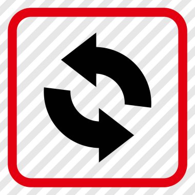 Vektör simgesi bir çerçeve içinde yenileme