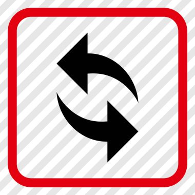 Vektör simgesi bir çerçeve içinde yenileme