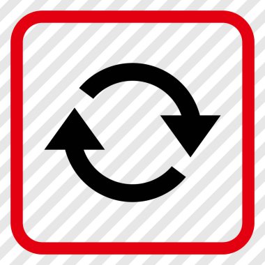 Vektör simgesi bir çerçeve içinde yenileme