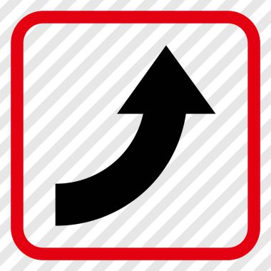 Vektör simgesi bir çerçeve içinde yukarı Döndür