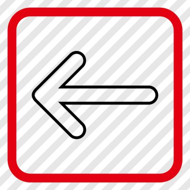 Yuvarlak ok vektör simgesi bir çerçevede yaptı.