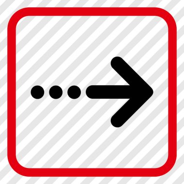 Doğru vektör simgesi bir çerçevede göndermek