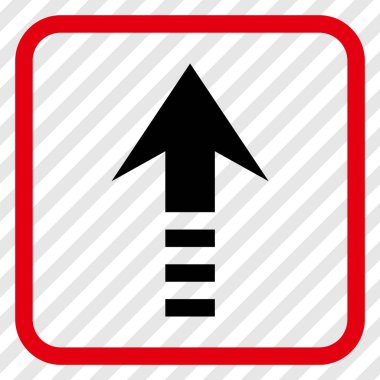 Vektör simgesi bir çerçeve içinde gönder