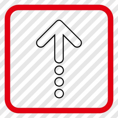 Vektör simgesi bir çerçeve içinde gönder