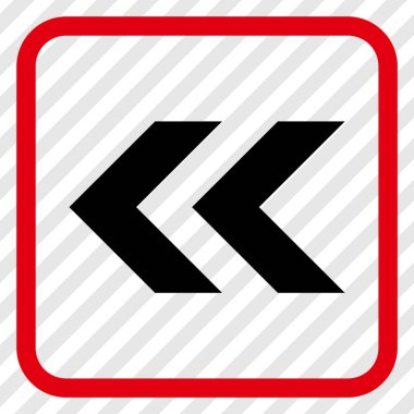 Shift Sol vektör simgesi bir çerçeve içinde