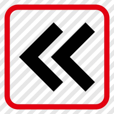 Shift Sol vektör simgesi bir çerçeve içinde