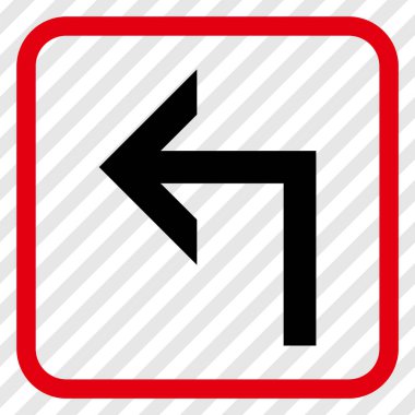 Sol vektör simge bir çerçevede açmak