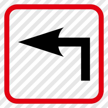 Sol vektör simge bir çerçevede açmak