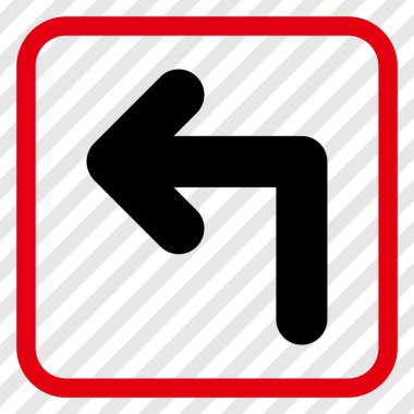 Sol vektör simge bir çerçevede açmak