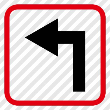 Sol vektör simge bir çerçevede açmak