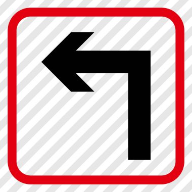 Sol vektör simge bir çerçevede açmak