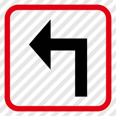 Sol vektör simge bir çerçevede açmak