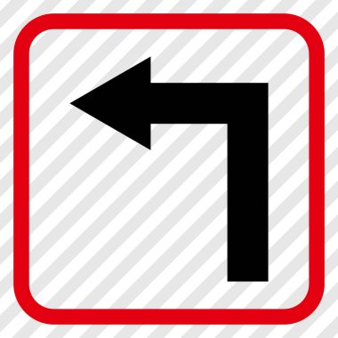 Sol vektör simge bir çerçevede açmak