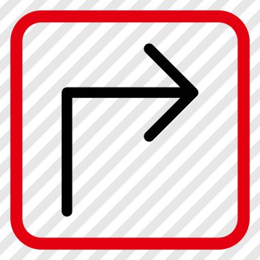 Doğru vektör simge bir çerçevede açmak