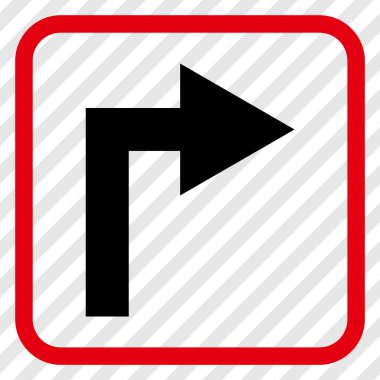 Doğru vektör simge bir çerçevede açmak