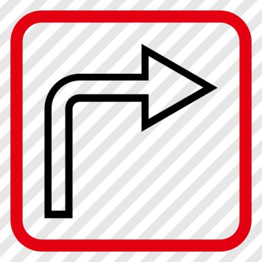 Doğru vektör simge bir çerçevede açmak