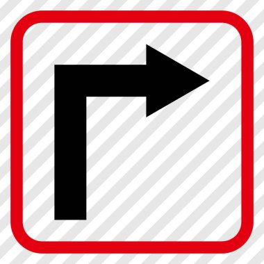 Doğru vektör simge bir çerçevede açmak