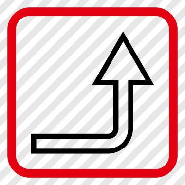 Vektör simgesi bir çerçevede aç