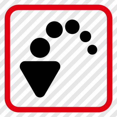 Vektör simgesi bir çerçeve içinde geri al