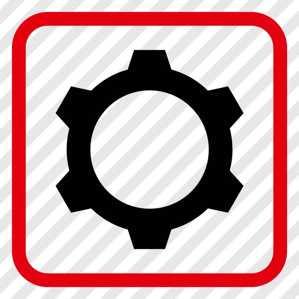 Ikon Vektor Roda Dalam Bingkai - Stok Vektor