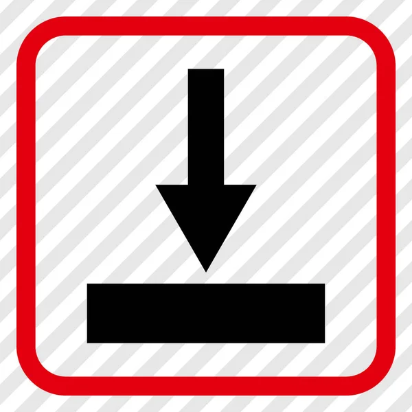 Mozgatni az alsó Vector Icon keretben — Stock Vector