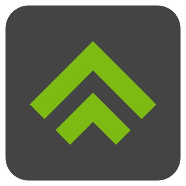 Düz kare vektör simge kayması