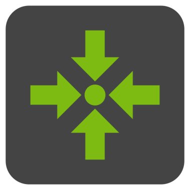 Oklar düz kare vektör simge küçültmek