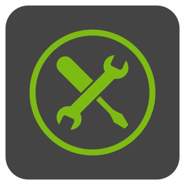 Düz kare vektör simge ayarlama