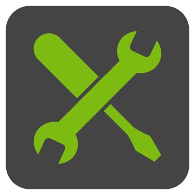 Düz kare vektör simge ayarlama