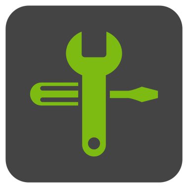 Düz kare vektör simge ayarlama