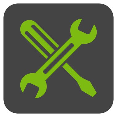 Düz kare vektör simge ayarlama