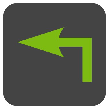 Sol düz kare vektör simge açmak